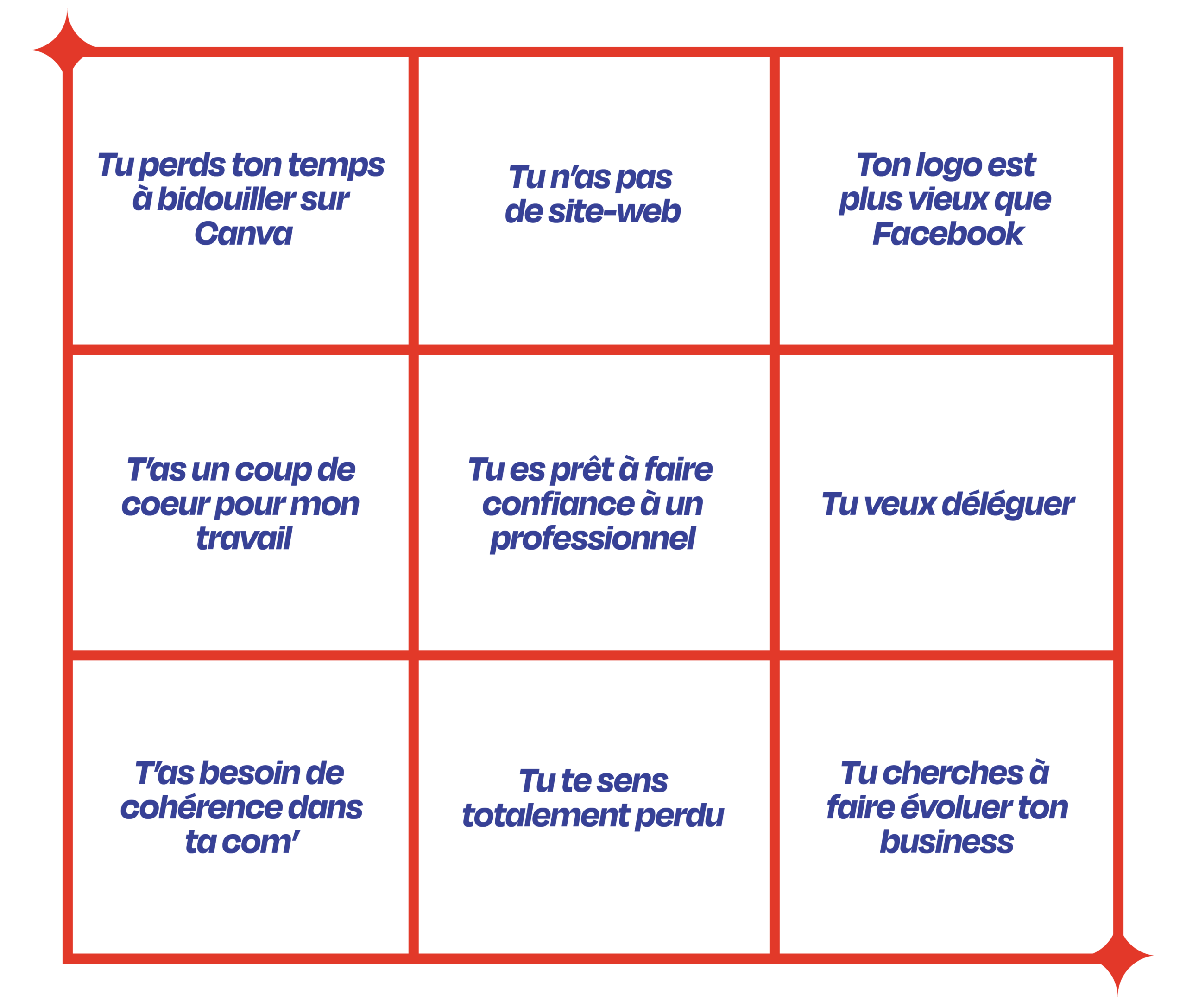 Bingo des bonnes pratiques d'une graphiste freelance à Poitiers